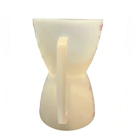 Tupperware Wet Dry 8 oz Double Measuring Cup 860 Red Letter Double Side Vintage - Picture 2 of 7